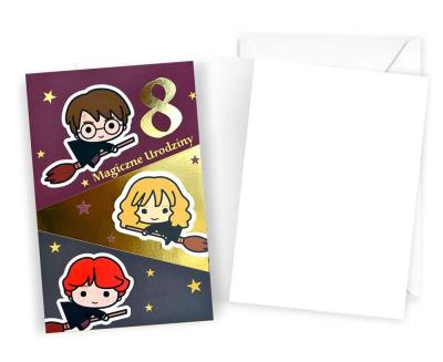 Opakowanie Karnet urodziny Harry Potter