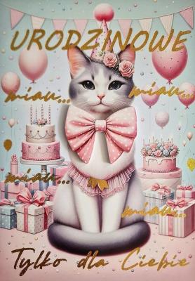 Opakowanie Karnet Urodziny Kotek 3K