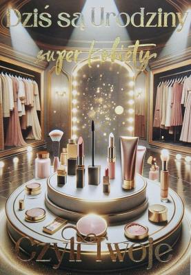 Opakowanie Karnet Urodziny Make up 3K