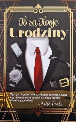 Opakowanie Karnet Urodziny męskie