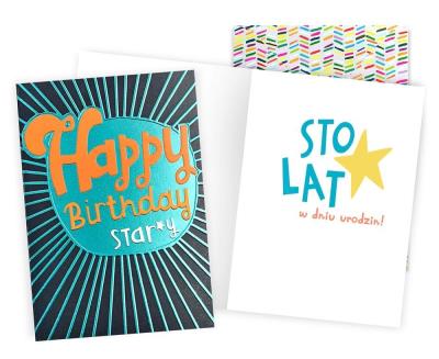 Opakowanie Karnet Urodziny męskie