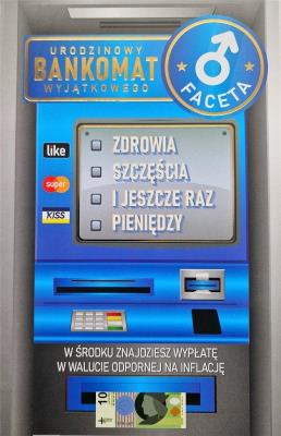 Opakowanie Karnet Urodziny męskie