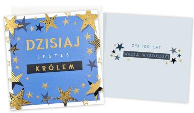 Okładka książki Karnet Urodziny (męskie, gwiazdki)