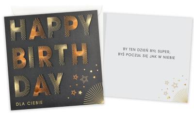 Okładka książki Karnet Urodziny (męskie, happy birthday)