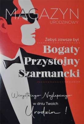Opakowanie Karnet Urodziny męskie
