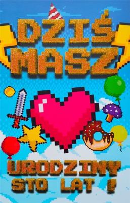 Opakowanie Karnet Urodziny młodzieżowe 2K