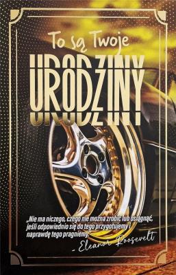 Opakowanie Karnet Urodziny Motoryzacja