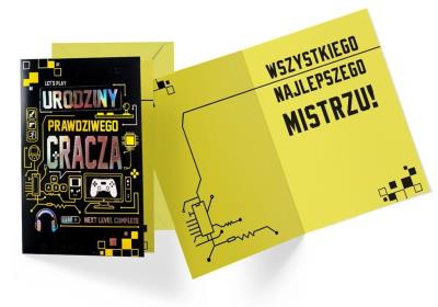 Opakowanie Karnet Urodziny prawdziwego gracza