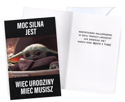 Opakowanie Karnet Urodziny Star Wars Baby Yoda
