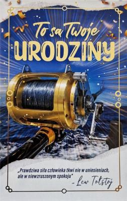 Opakowanie Karnet Urodziny Wędkarz