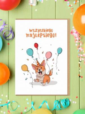 Opakowanie Karnet Urodziny - Wszystkiego nalepsiego