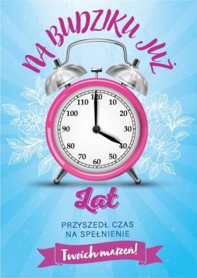 Opakowanie Karnet Urodziny wymienne cyfry