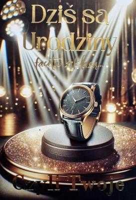 Opakowanie Karnet Urodziny Zegarek 3K