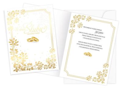 Opakowanie Karnet V-046 Ślub