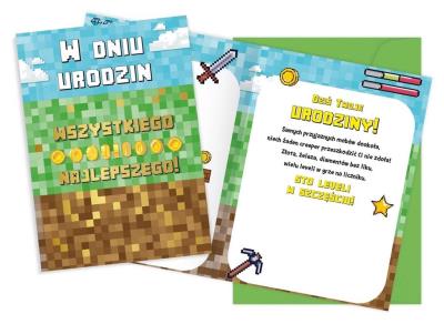 Opakowanie Karnet V Urodziny