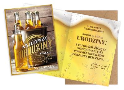 Opakowanie Karnet V Urodziny