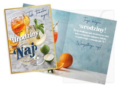Opakowanie Karnet V Urodziny