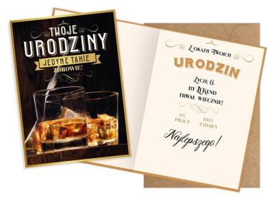 Opakowanie Karnet V Urodziny