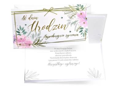 Opakowanie Karnet W dniu urodzin