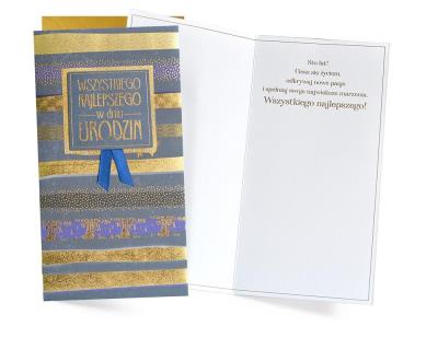 Opakowanie Karnet W dniu urodzin