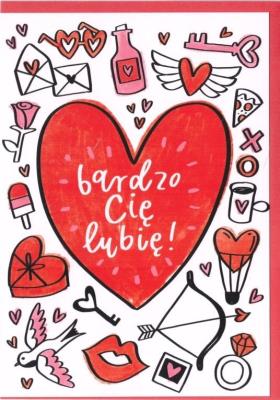 Opakowanie Karnet Walentynki