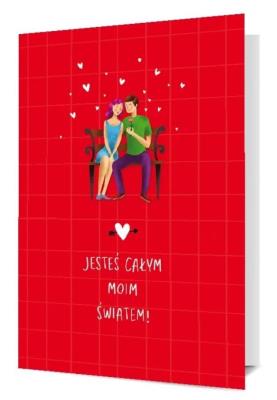 Opakowanie Karnet Walentynki