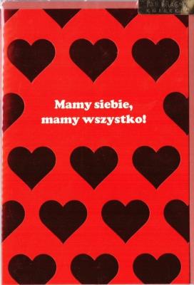 Opakowanie Karnet Walentynki