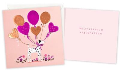 Okładka książki Karnet Wszystkiego najlepszego (pies)