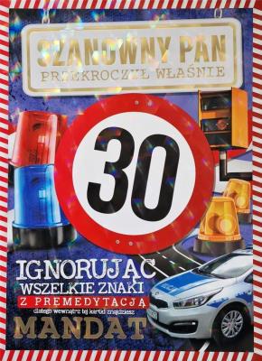 Opakowanie Karnet z mandatem 30-stka