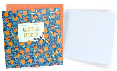 Opakowanie Karnet Życzenia (pomarańcze)