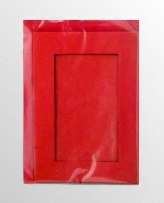 Opakowanie Karta passepartout + koperta czerwona 5szt