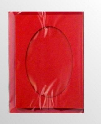 Opakowanie Karta passepartout + koperta czerwona 5szt