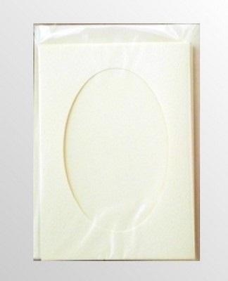 Opakowanie Karta passepartout + koperta perłowo-biała 5szt