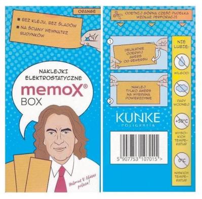 Opakowanie Karteczki elektrostatyczne 50szt. pomarańczowe