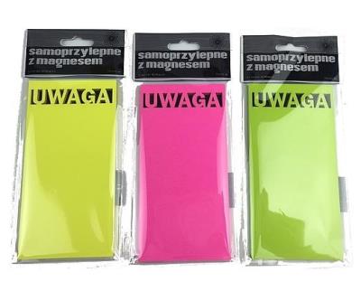 Karteczki elektrostatyczne 75x75mm 100K Uwaga. Wydawca: Ziemia Obiecana. SmakLiter.pl Opakowanie Karteczki elektrostatyczne 75x75mm 100K Uwaga