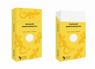 Opakowanie Karteczki elektrostatyczne białe