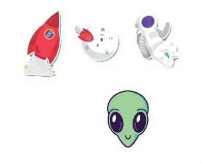 Opakowanie Karteczki memo astro 4szt