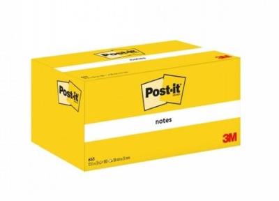 Karteczki samoprzylepne 38x51mm 3x100K (4szt). Wydawca: Post-It. SmakLiter.pl Opakowanie Karteczki samoprzylepne 38x51mm 3x100K (4szt)