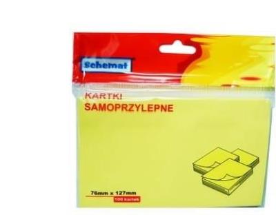 Opakowanie Karteczki samoprzylepne 76x127mm 100szt