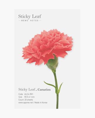 Opakowanie Karteczki samoprzylepne Goździk czerwony S