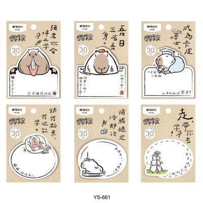 Opakowanie Karteczki samoprzylepne Kapibara 30 ark mix M&G