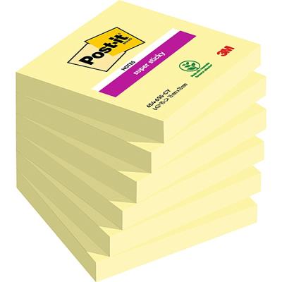 Karteczki samoprzylepne Super Sticky żółte 76x76mm 1x90szt.. Wydawca: Post-It. SmakLiter.pl Opakowanie Karteczki samoprzylepne Super Sticky żółte 76x76mm 1x90szt.