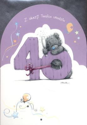 Okładka książki KARTKA  40 URODZINY RUS063-RUSSELL