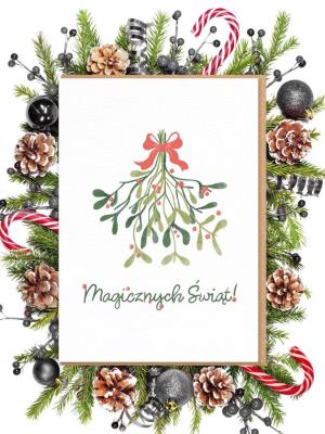 Opakowanie Kartka bożonarodzeniowa / Magicznych Świąt