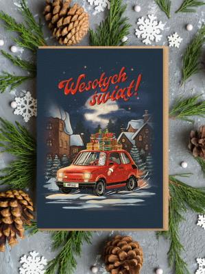 Opakowanie Kartka bożonarodzeniowa / MALUCH / WESOŁYCH ŚWIĄT