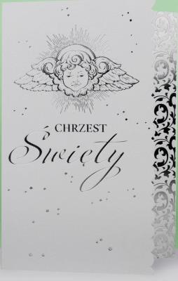 Kartka Chrzest Święty. Wydawca: Kalpol. SmakLiter.pl Opakowanie Kartka Chrzest Święty