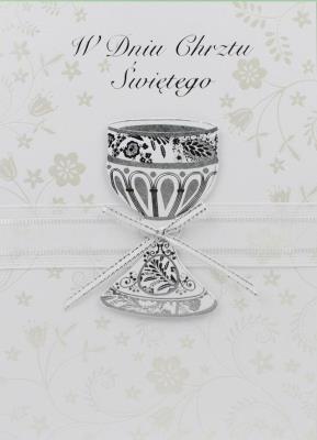 Kartka Chrzest Święty. Wydawca: Kalpol. SmakLiter.pl Opakowanie Kartka Chrzest Święty