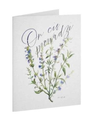 Opakowanie Kartka Dobro - ON - On cię prowadzi - hizop