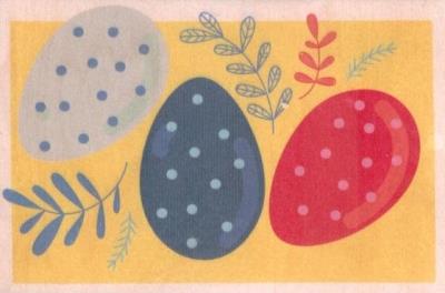 Opakowanie Kartka drewniana Jaja Wielkanocne