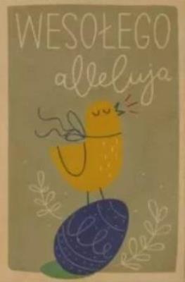 Opakowanie Kartka drewniana Wesołego Alleluja!